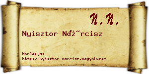 Nyisztor Nárcisz névjegykártya